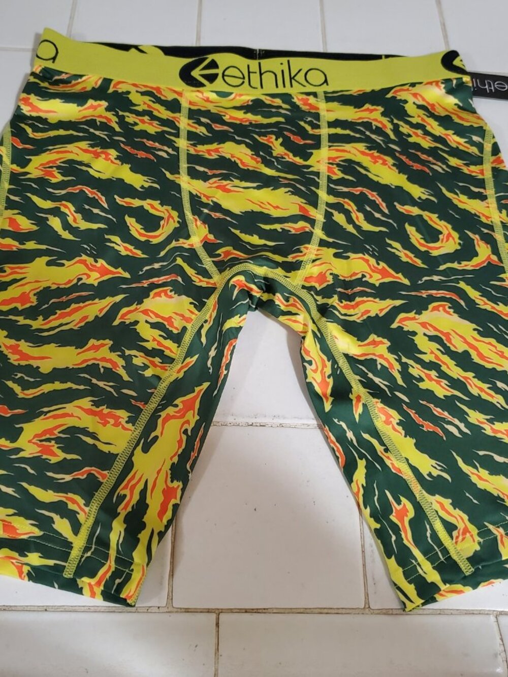 ETHIKA BLICK OUT Vibrant Yellow Green UNDERWEAR BOXERS BRIEFS MENS NEW PSD